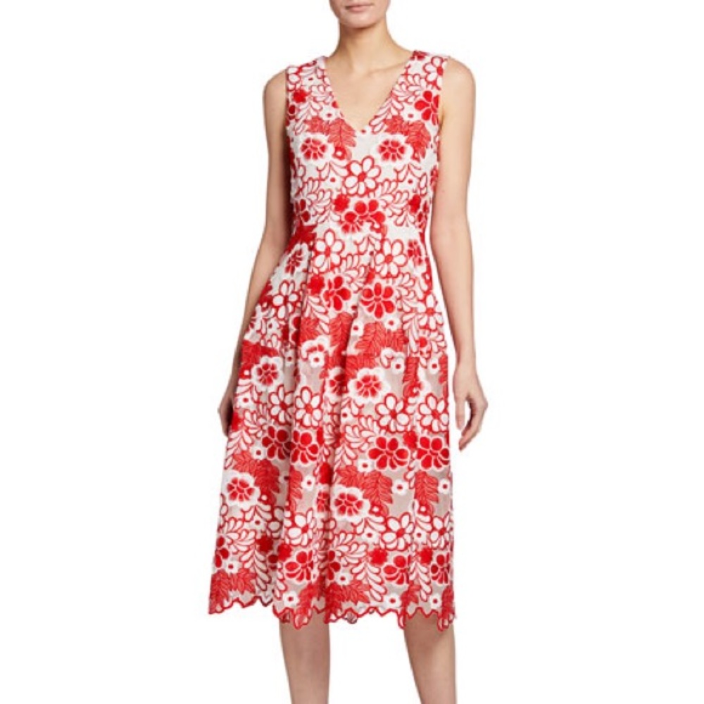Taylor/Siouni & Zar Corp lace fit & flare dress